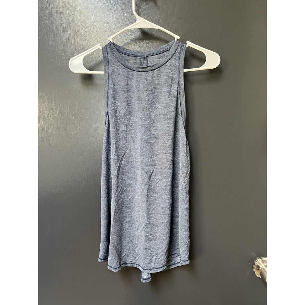 Lululemon Racerback Tank Top Women's Athletic Workout Yoga Heathered Blue Sz 4